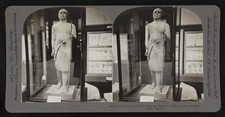Wooden statue Sakkara Museum Egyptian Antiquities Cairo Egypt Old Photo