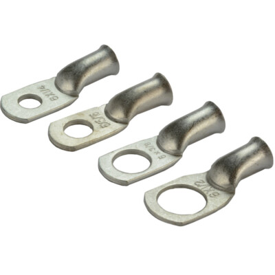 Copper Ring Uninsulated Terminals Lug Bare Battery Welding Cable Wire Connectors