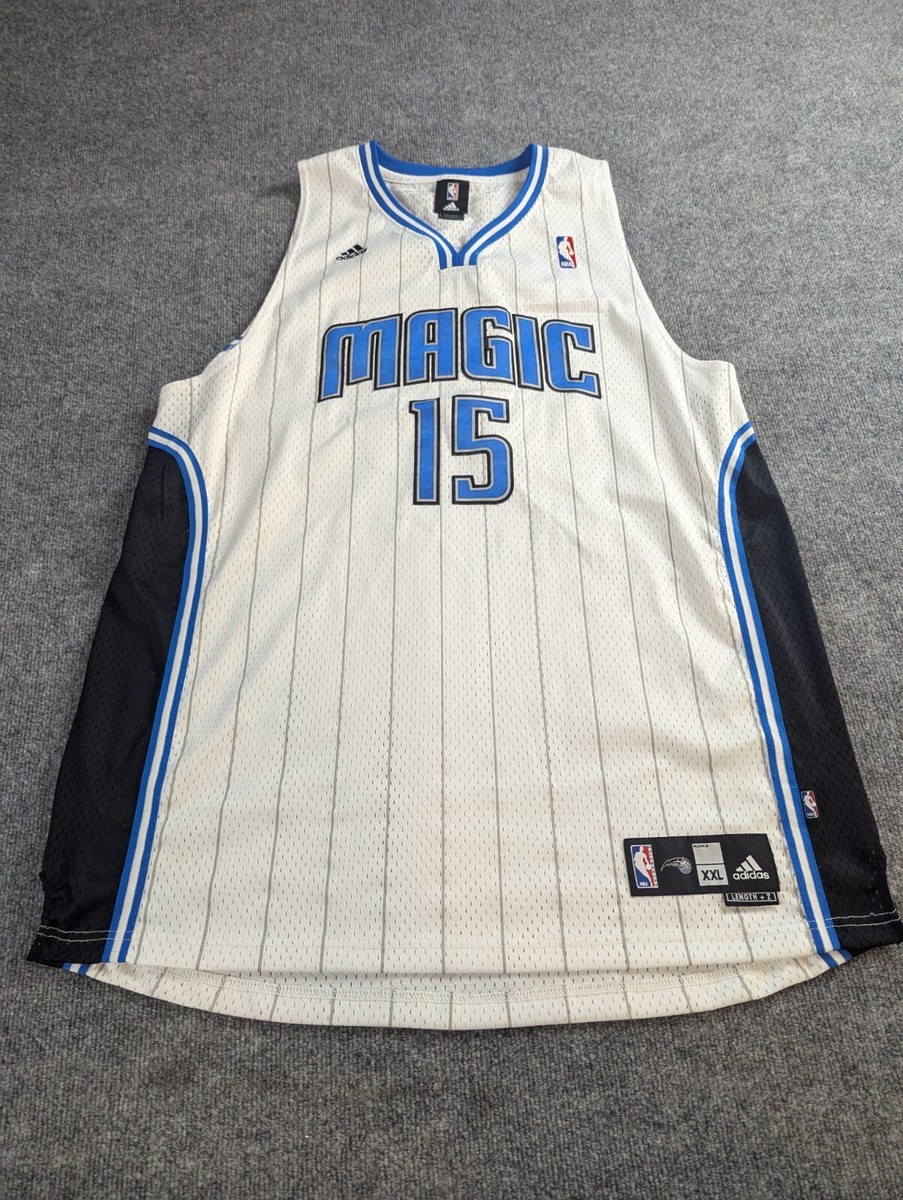Orlando Magic Jersey Mens 2XL+2 White Vince Carter #15 Adidas