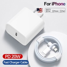 20W Super Fast Wall Charger Cable Type C For iPhone 8/10/11/12/13/14 Pro X mk