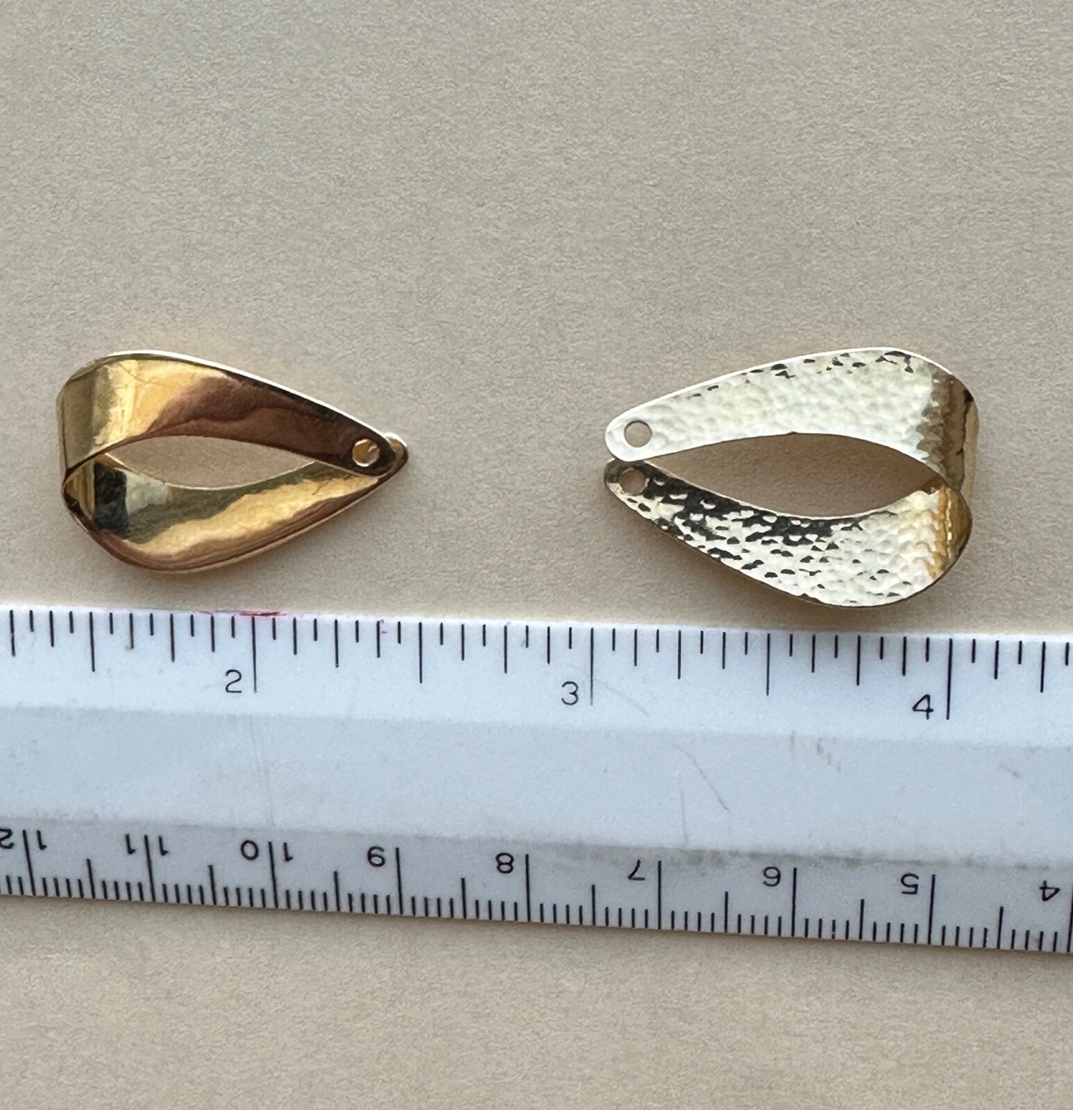 James Avery 14K Yellow Gold Earring Jackets Hammere… Gem
