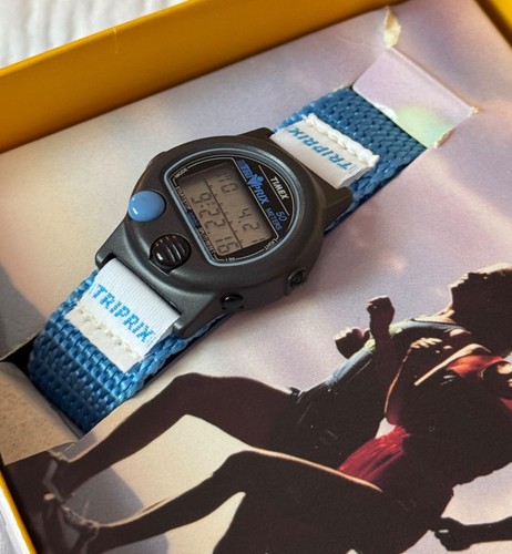 1990 Vintage Timex Digital Watch - Women's Triprix - RARE STRAP - NEW IN BOX!! - Picture 4 of 21