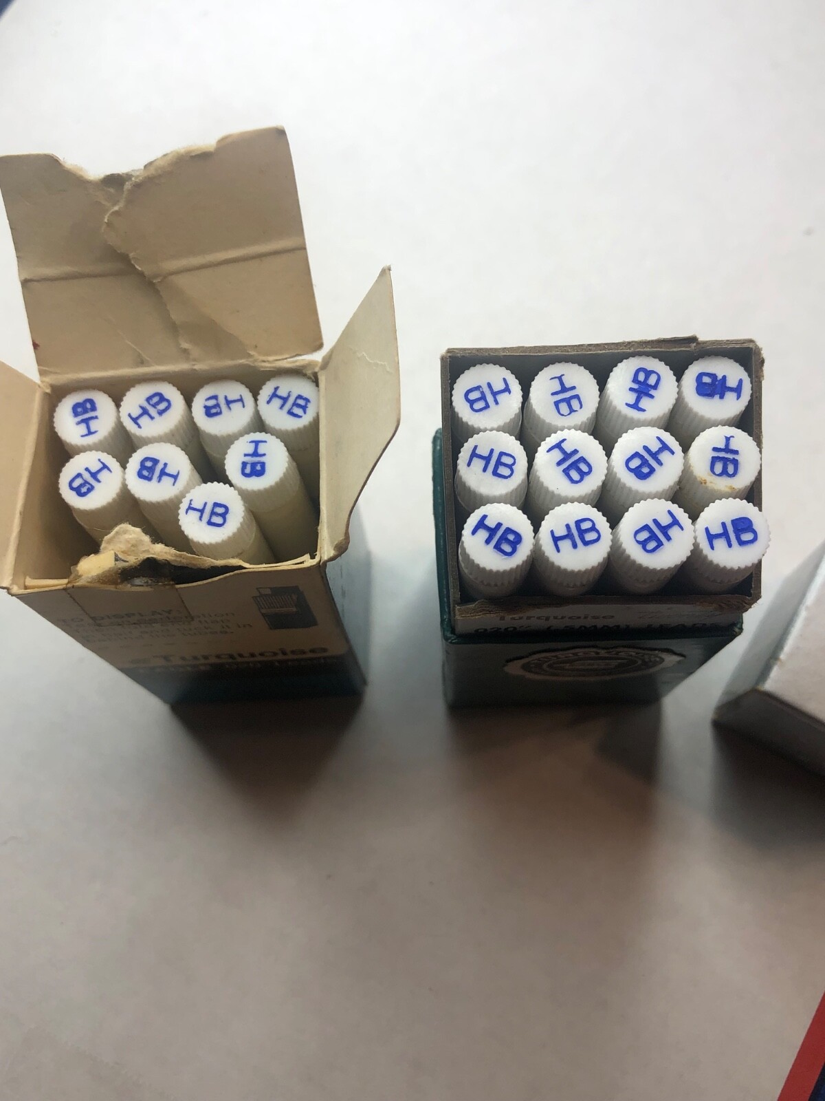 Vintage Eagle Turquoise “twenty” HB Pencil Leads from Dad’s Estate.