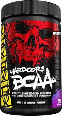 Mutant Hardcore BCAA Grape 390g / 30 serv 10/27 + vegane Samples
