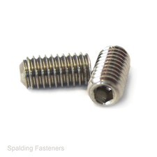 UNF Imperial Fine A2 Stainless Steel Cup Point Socket Allen Key Grub Screws