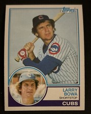 1983 Topps Larry Bowa Baseball Card #305 Cubs Shortstop VG O/C