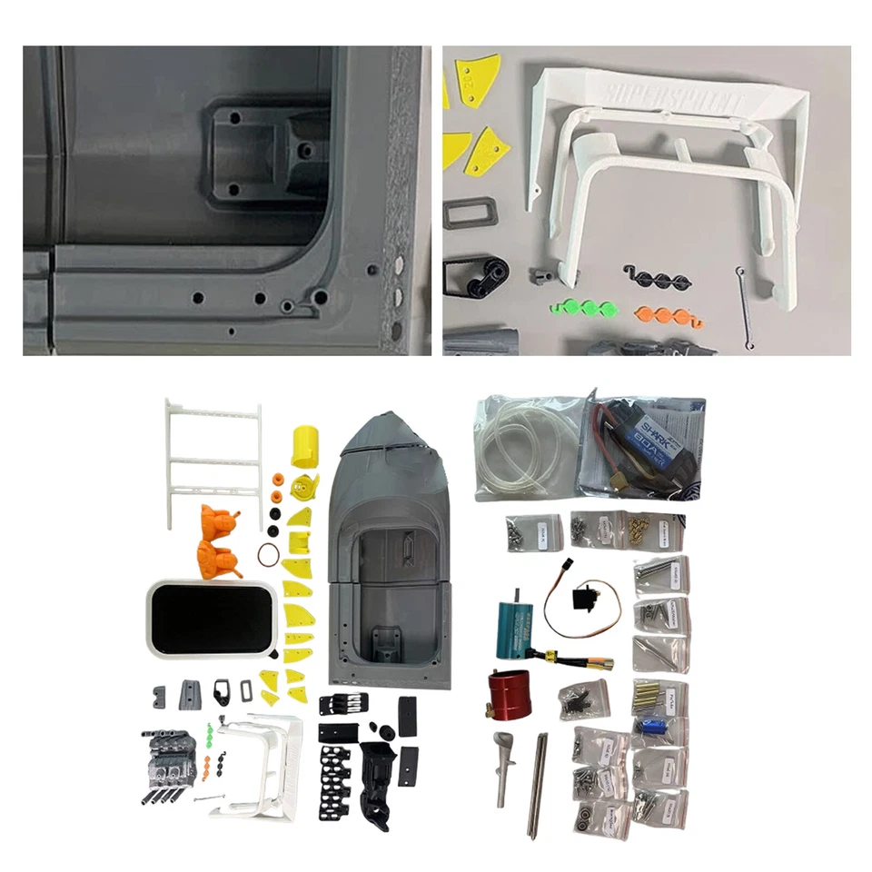 1:10 Brushless RC Jet Boat 390mm 15" Kit M-JET-35 Mini Pump Newi0cf - Image 2 of 4