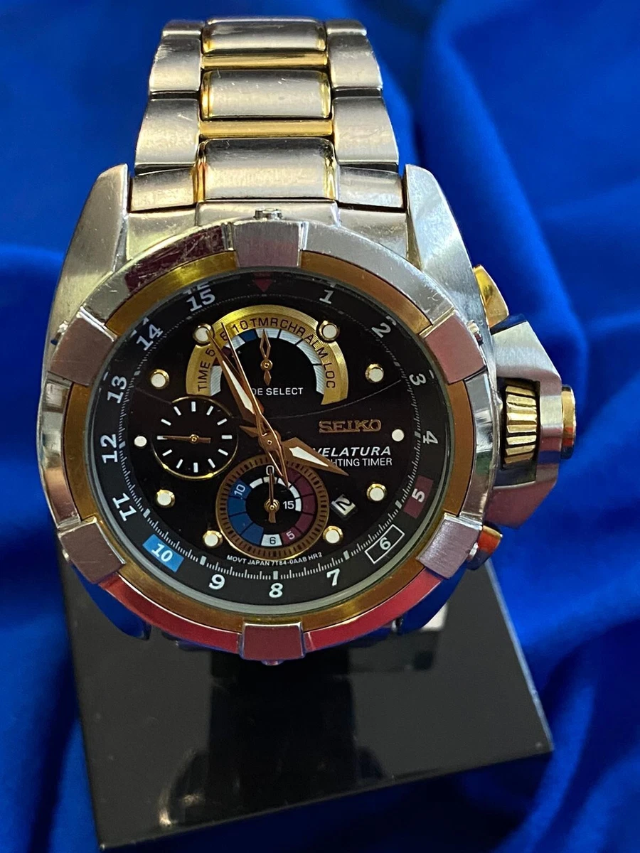 Seiko Velatura 7T84 0AA0 chronographe montre bracelet montre 16