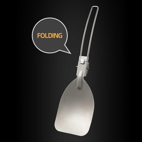 Camping Cooking Utensils Aluminum Alloy Folding Spatula Hiking Frying Shovels - Picture 8 of 12