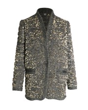 Isabel Marant Sequined Jacket In Green Wool Fr34