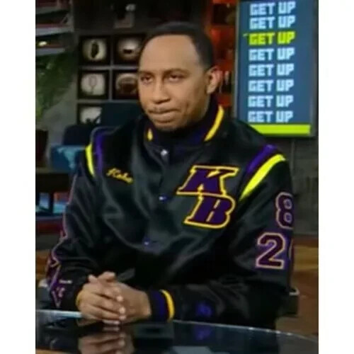 Giacca Bomber Legends Basketball Raso Nero - Kobe & Stephen A. Smith - Foto 1 di 6