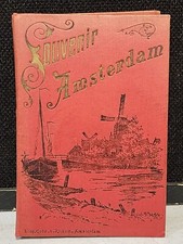 Fine Antique Netherlands Holland Amsterdam City Photo Views Souvenir Ablum 12