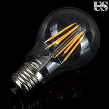 1/4/6-Pack 6W Vintage Edison LED Bulb, Cold White Filament Incandescent Style