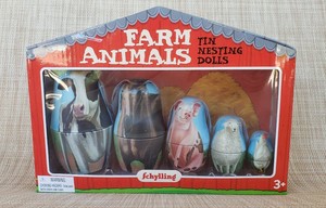 farm animal nesting dolls