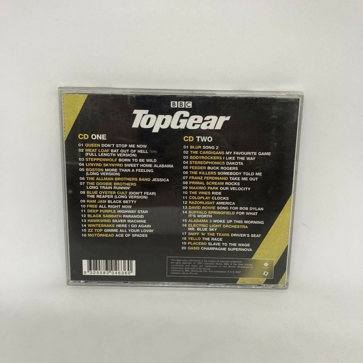 Various Artists TOP GEAR ANTHEMS CD Album VERY GOOD CONDITION Free