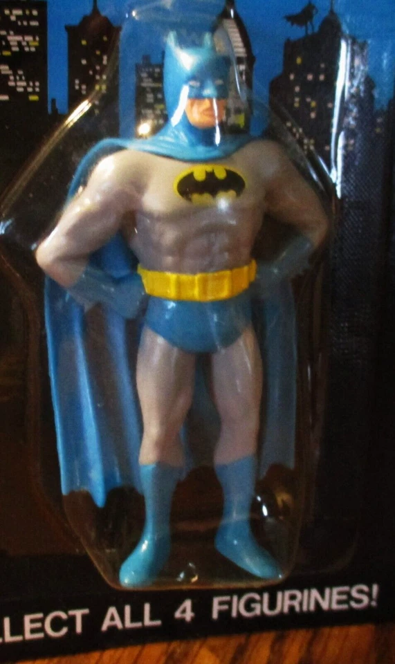 Figura de acción vintage Batman 3 1/2" figura aplausos 1989 cómic superhéroe juguete Foto 3 de 4