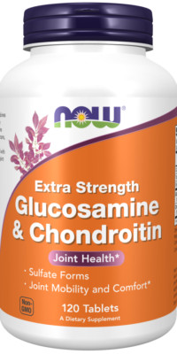 NOW Foods Glucosamine & Chondroitin Extra Strength 120 Tabs Joint Support 10/27E