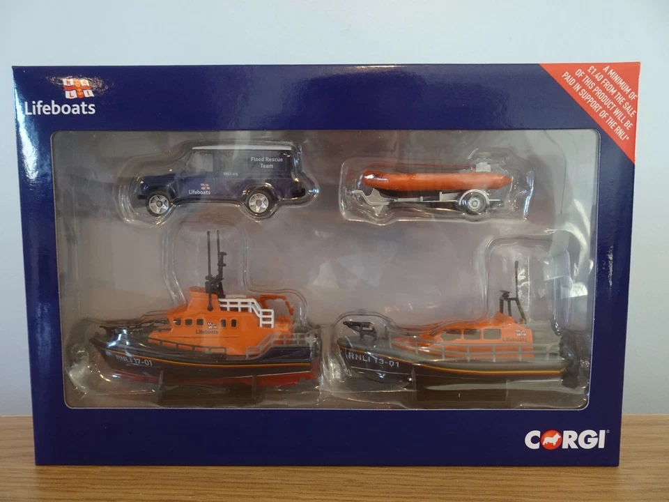 CORGI TOYS RNLI LIFEBOATS & LAND ROVER CAR & BOAT MODEL GIFT SET RNLI0001 - Image 2 of 4