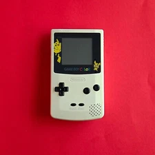 Nintendo Game Boy Color PIKACHU GOLD & SILVER 👾 GBC Gameboy RESTORED NEW BODY