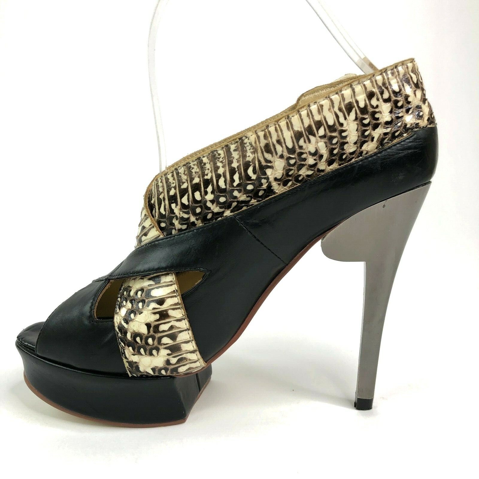 Nicholas Kirkwood Snakeskin Python Platform Peept… - image 8