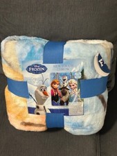 Frozen Fleece Blanket Anna Elsa Olaf RARE Fleece Throw Blanket NEW