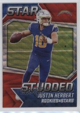 2021 Panini Rookies & Stars Star Studded Red Wave Justin Herbert #SS-18 1c28