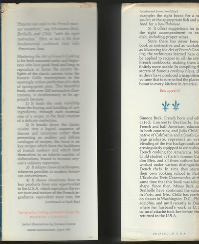 Julia Child 1963 Mastering the Art of French Cooking old 1st Edition /5th HC/DJ - Photo 12/12