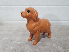 Golden Retriever Cane Cucciolo Sorpresa Botola Animale Figura Giocattolo Marrone Occhi Blu