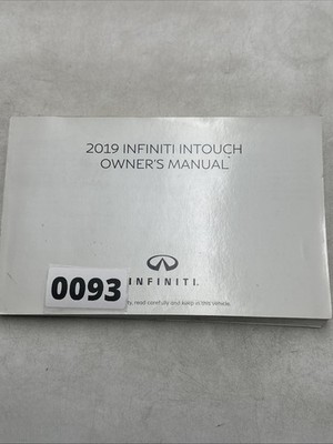 2019 Infiniti Intouch Owners Manual