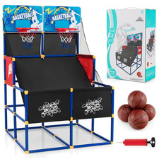 Kids Dual Shot Basketball Arcade Game with 4 Balls Pump Easy Quick Assembling Gi