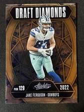 2025 Panini Absolute - Draft Diamonds Jake Ferguson #DD-JFN Cowboys