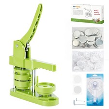 mm Button Maker Machine Kit DIY Badge Press, 100 Parts, Circle Cutter