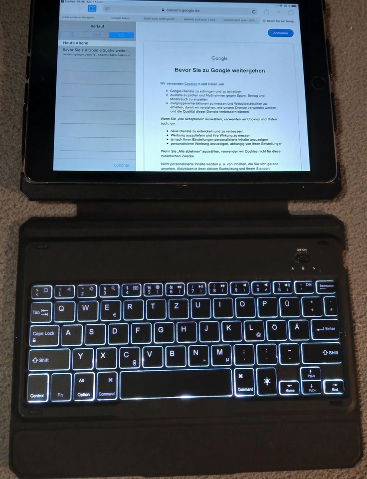 iPad Air 1. Generation 16 GB, A1474 Wi-Fi Space Gray 