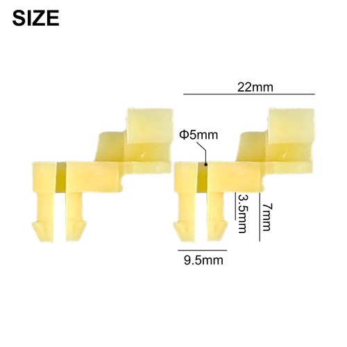20X for Toyota for Lexus Nylon Door Lock Clip Snap Side Handle Retainer LH&RH - Picture 3 of 24