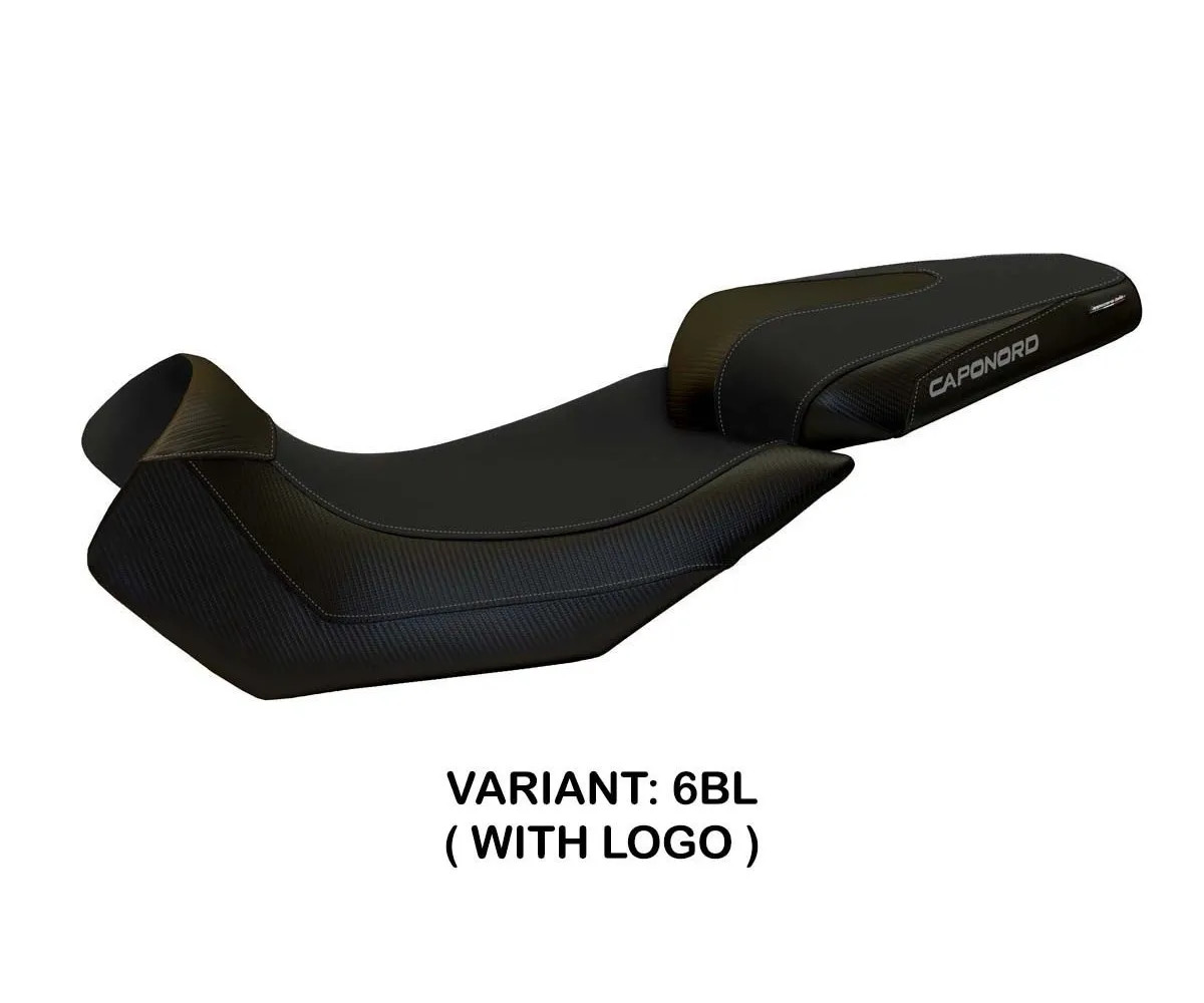 Seat saddle cover Nuoro 2 Black (BL) TPZ APRILIA CAPONORD 1200 2013 2017 06