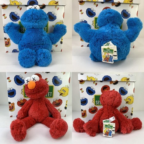 KAWS Sesame Street Plush UNIQLO Limited Complete Box Set Rare w/tag - Picture 8 of 24