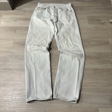 Vintage Levi's 501 Regular Fit Jeans Men's TAG 31x34 White Actual 29x32 USA Made
