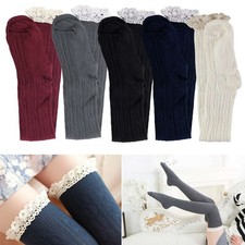 Girls Ladies Women Thigh High Over the Knee Socks Long Stockings Warm US