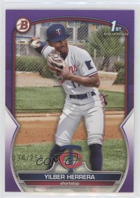 2023 Bowman Prospects Purple 34/250 Yilber Herrera #BP-86 6tw
