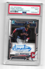 2021 BOWMAN CHROME PROSPECTS ANGEL MARTINEZ PSA 9 AUTO SIGNED ROOKIE RC #CPAAMA
