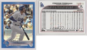 2022 Topps Chrome Logofractor Edition Blue Refractor /150 Freddie Freeman #65