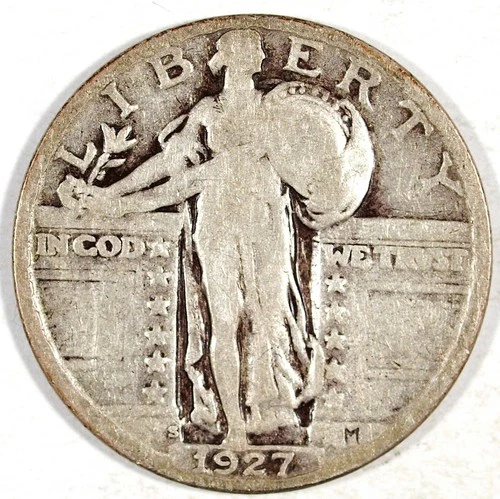 1927 S Standing Liberty Silver Quarter ☆☆ Circulated ☆☆ Great For Sets 247