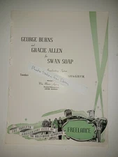 1942 George Burns Gracie Allen, Edwin L. Marin 9x12 Film Industry ad clipping