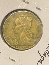 1953 Madagascar 20 Francs Collectible Coin