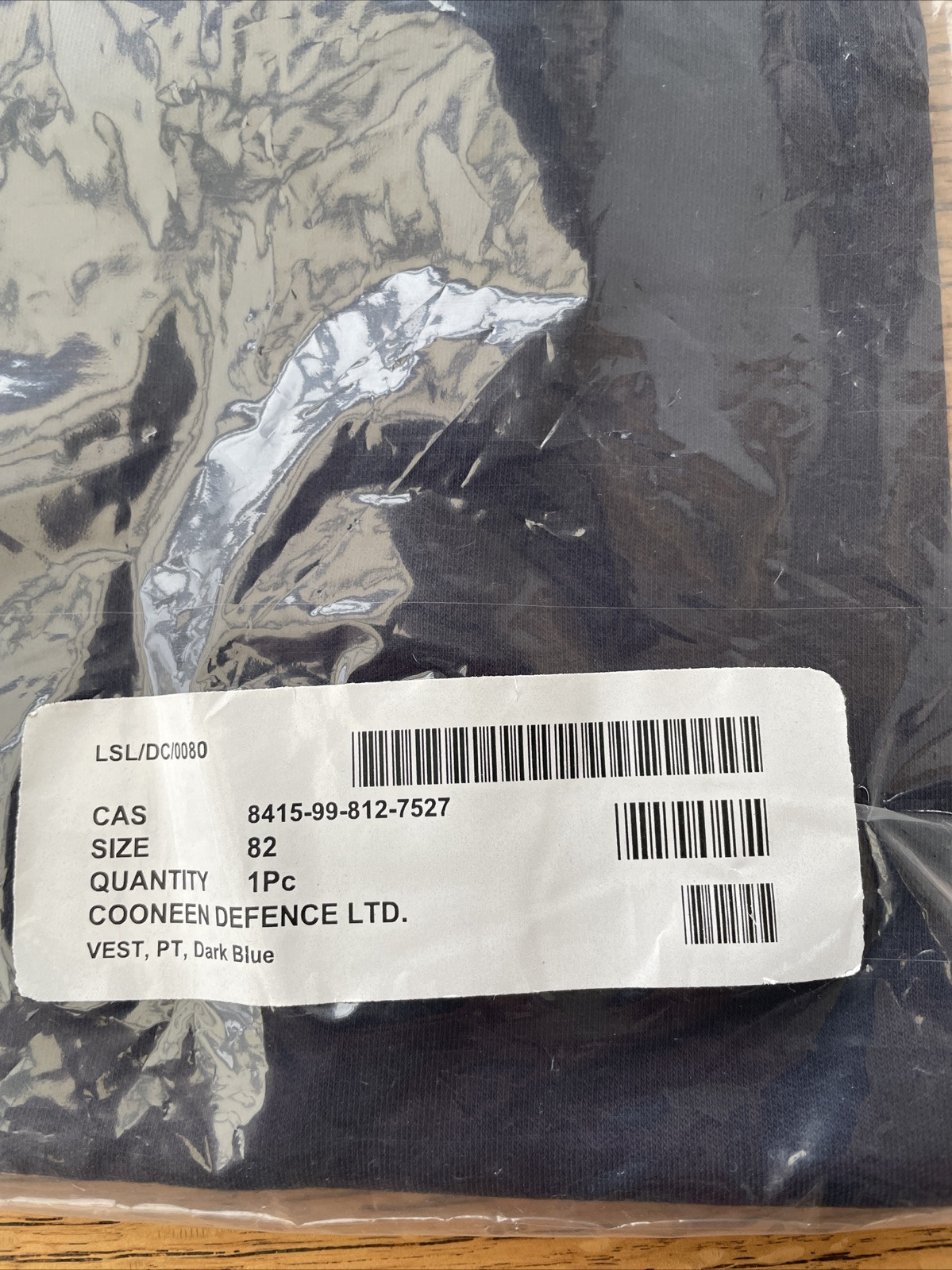 New British Army Surplus Issue Vest PT Dark Blue Cotton T-Shirt Base Layer 82cm image 9