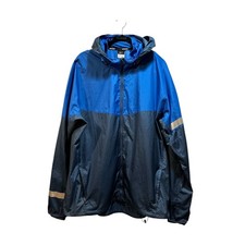 Nike running blue gray full zip hooded windbreaker men  s 2xl.