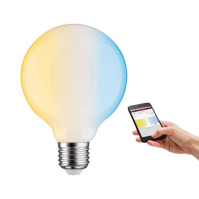 Paulmann Smart LED Globe G95 7W = 60W E27 opal CCT 2200K-6500K Dimmbar ZigBee