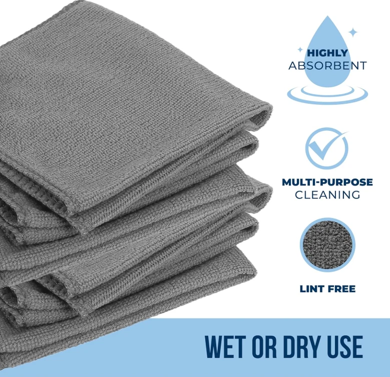 Paños de microfibra sin bordes 150 pzs para limpieza y secado de autos, Nuevo Foto 2 de 4