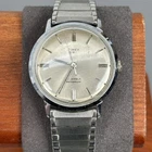 Vintage Timex 21 Jewels Mechanical Manual Wind Silver-Tone Band Wristwatch