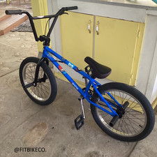 FIT 2017 PRK BLUE 20" TT BMX PARK BIKE GYRO + GT FOUR PIECE BARS AND PEGS